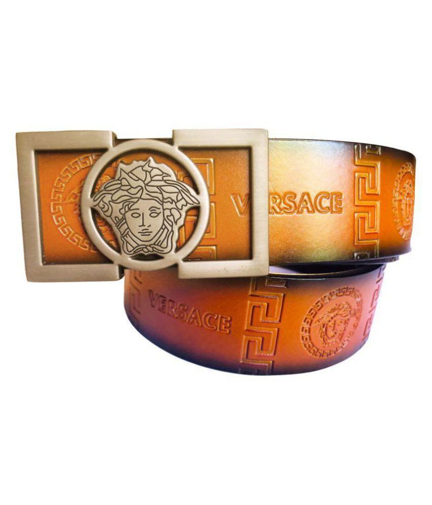 tan versace belt