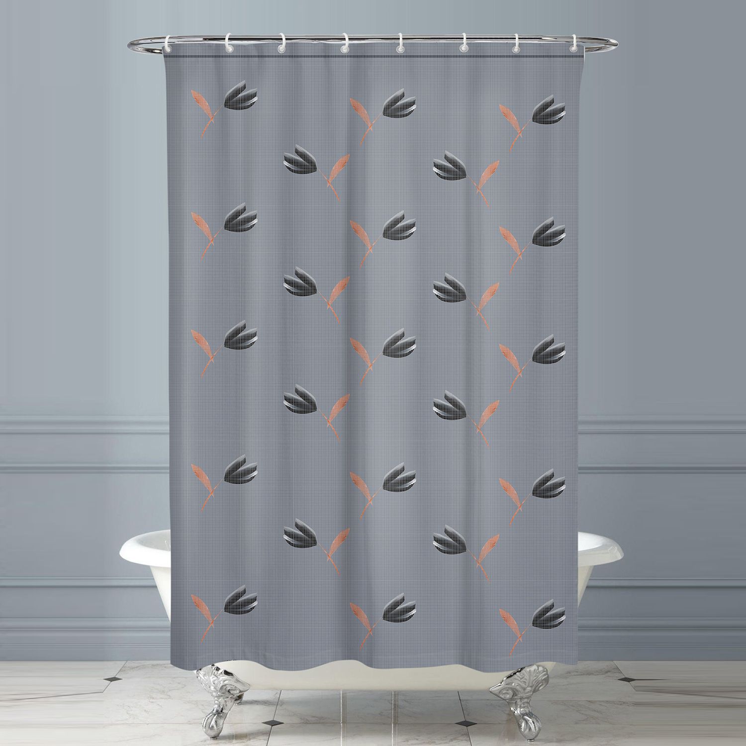 E Retailer Single Shower Curtain Gray Others Buy E Retailer