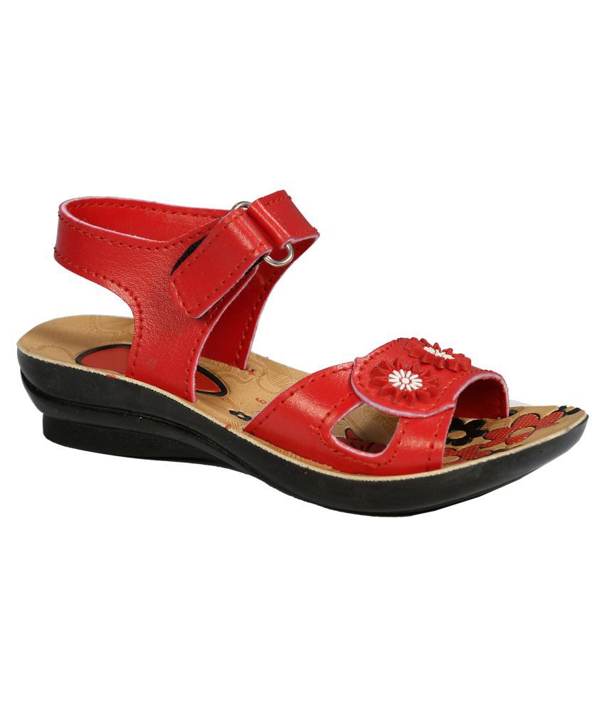 Red Sandal for Girls Price in India- Buy Red Sandal for Girls Online at ...