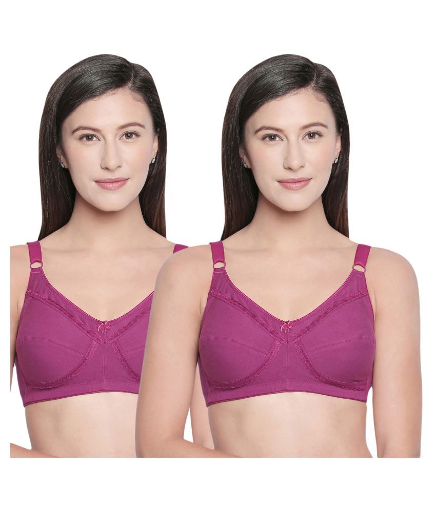     			Bodycare Cotton Seamless Bra - Pink