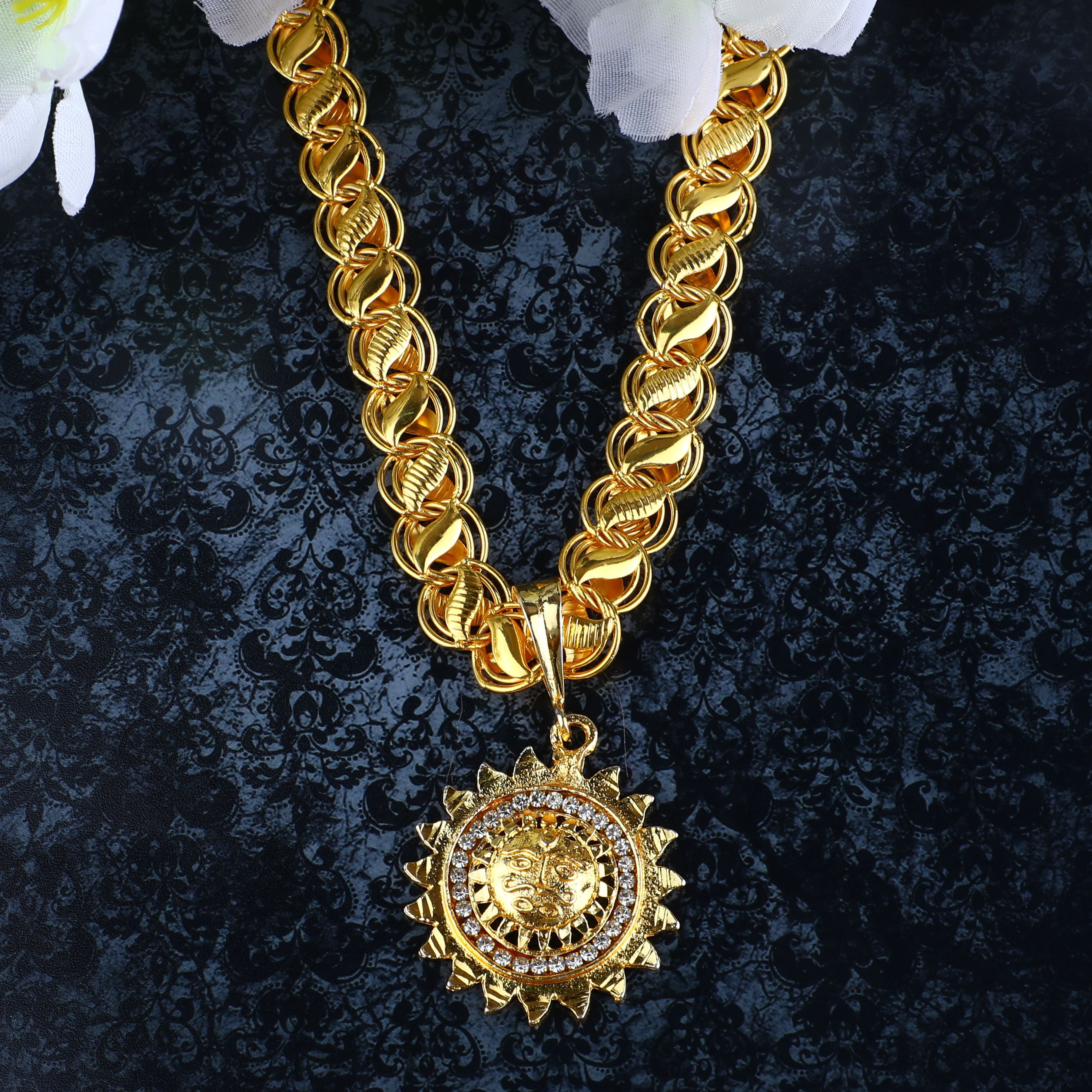 DIPALI Gold Plated Religious Lord Sun 