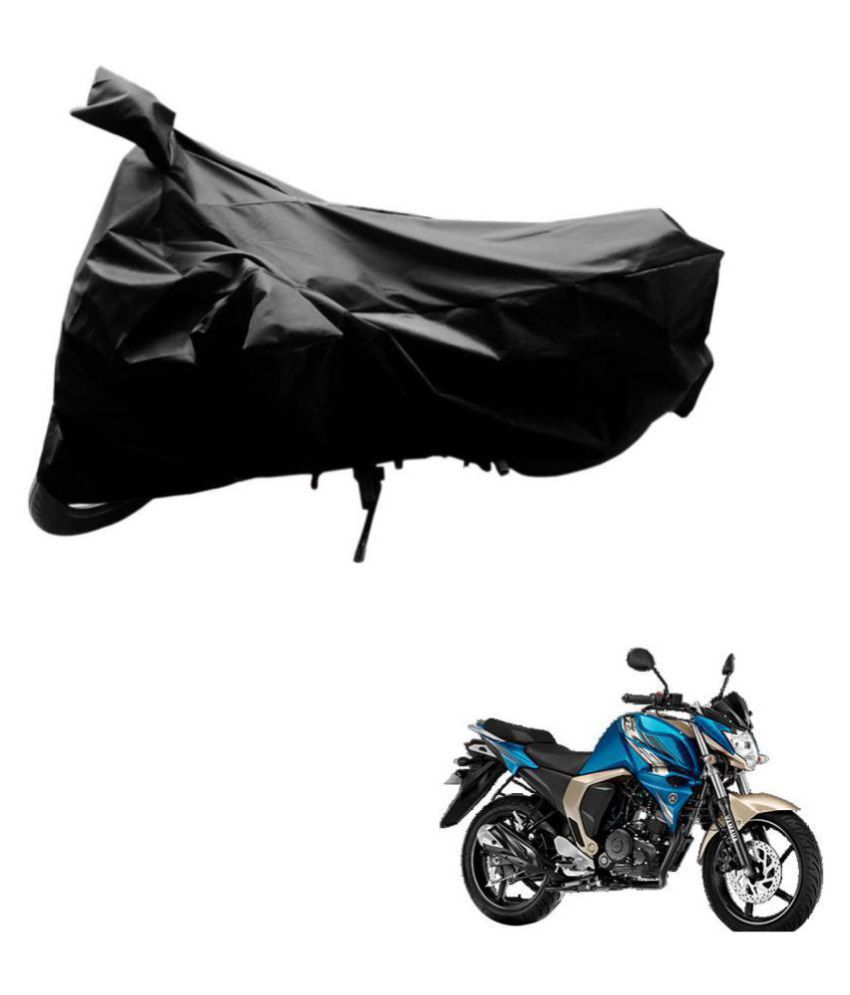    			AutoRetail Dust Proof Two Wheeler Polyster Cover for Yamaha FZ S Ver 2.0 (Mirror Pocket, Black Color)