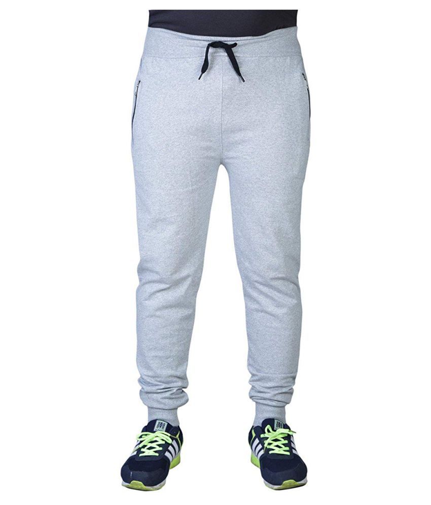 F09 Grey Cotton Trackpants - Buy F09 Grey Cotton Trackpants Online at ...