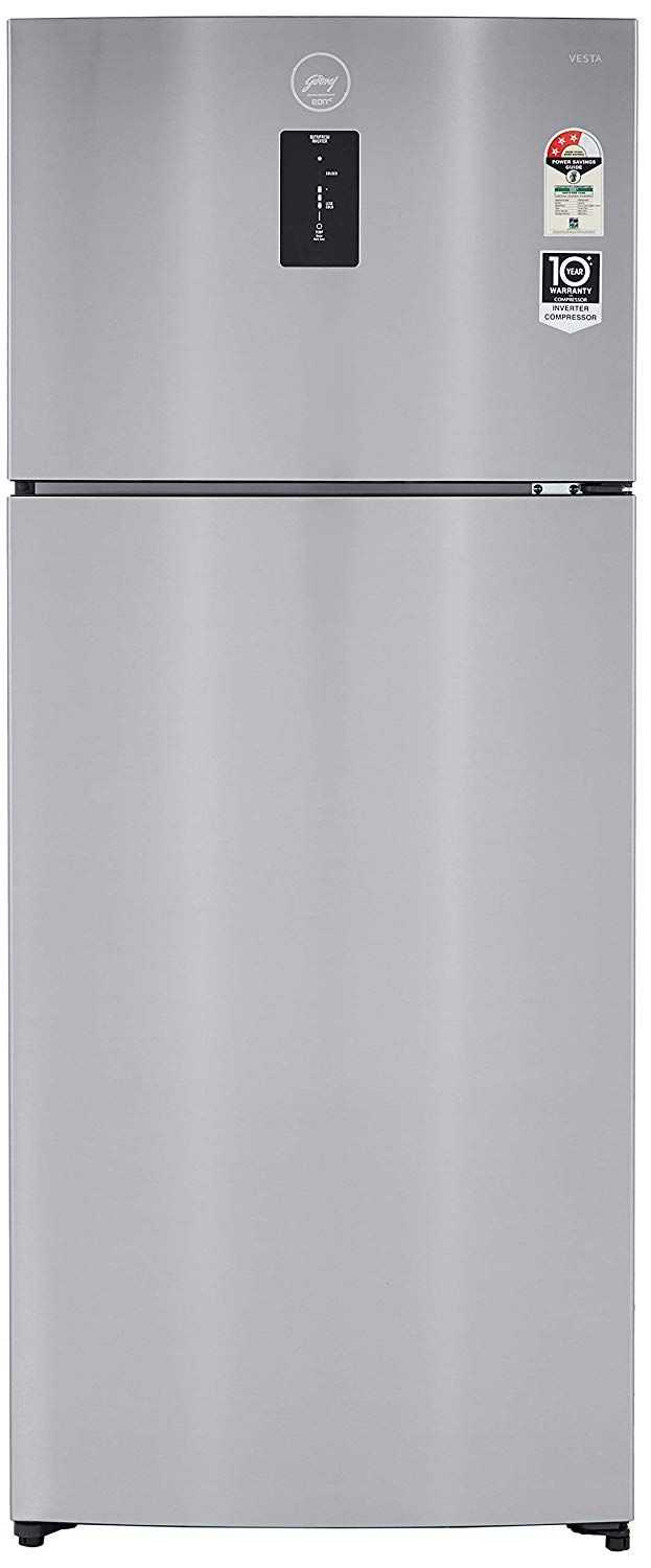 Godrej 470 Ltr 3 Star Rt Eon Vesta 485mdi Double Door Refrigerator Steel