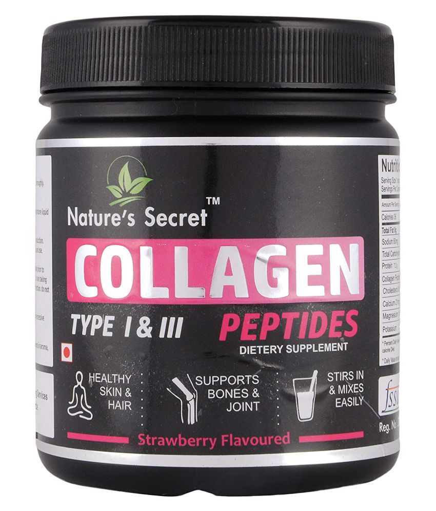Nature's Secret Collagen Peptides Type 1 & 3 ( Strawberry Flavour) 250