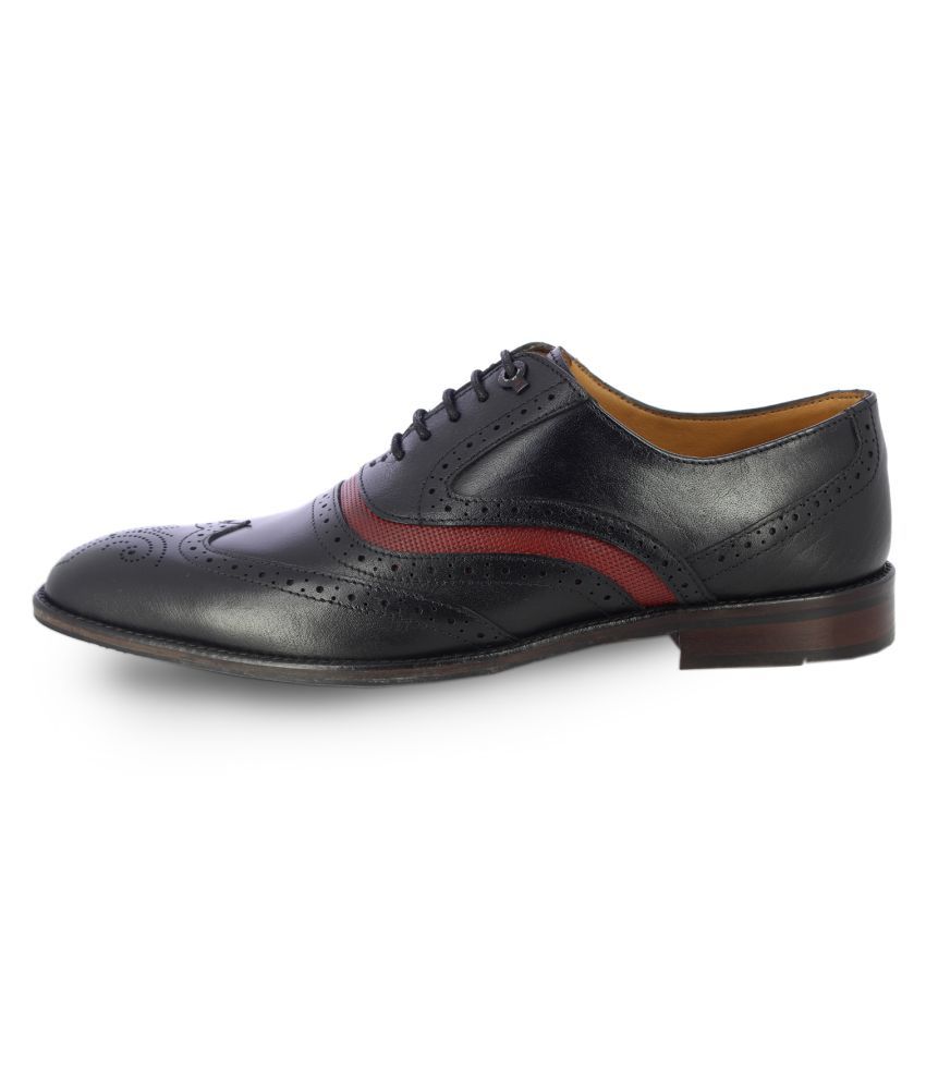 Alberto Torresi Derby Genuine Leather Black Formal Shoes Price in India ...