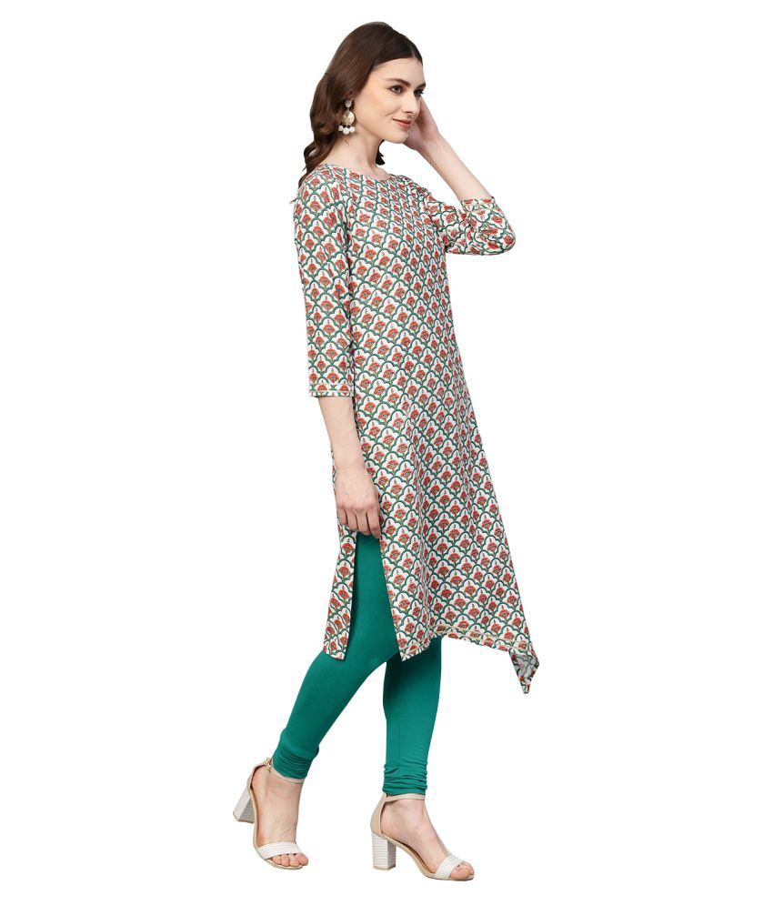 asymmetrical hemline kurti