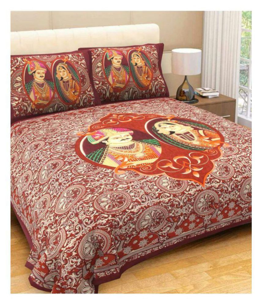 Dreams Home Cotton Double Bedsheet with 2 Pillow Covers Buy Dreams