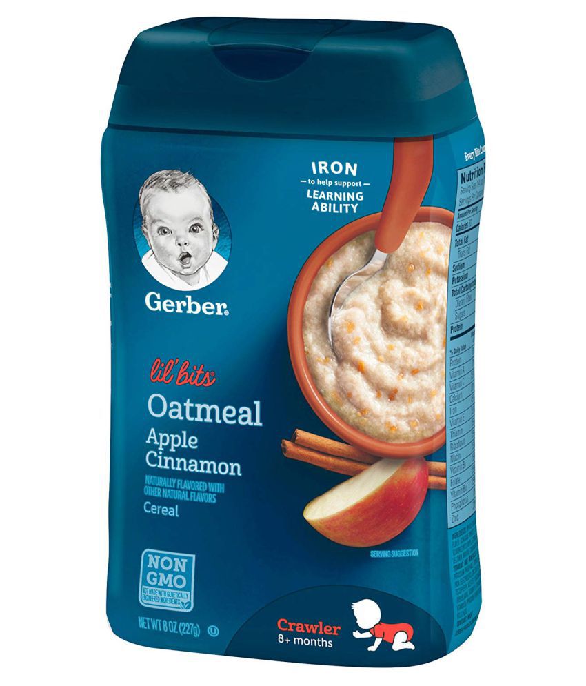 Gerber Oatmeal Apple Cinnamon Infant Cereal For 6 Months 227 Gm