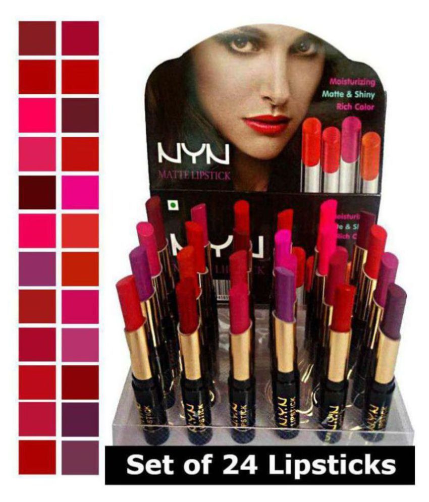 Prakritee NYN Matte Lipstick(Set Of24) Lipstick Multicolour 10 g Buy