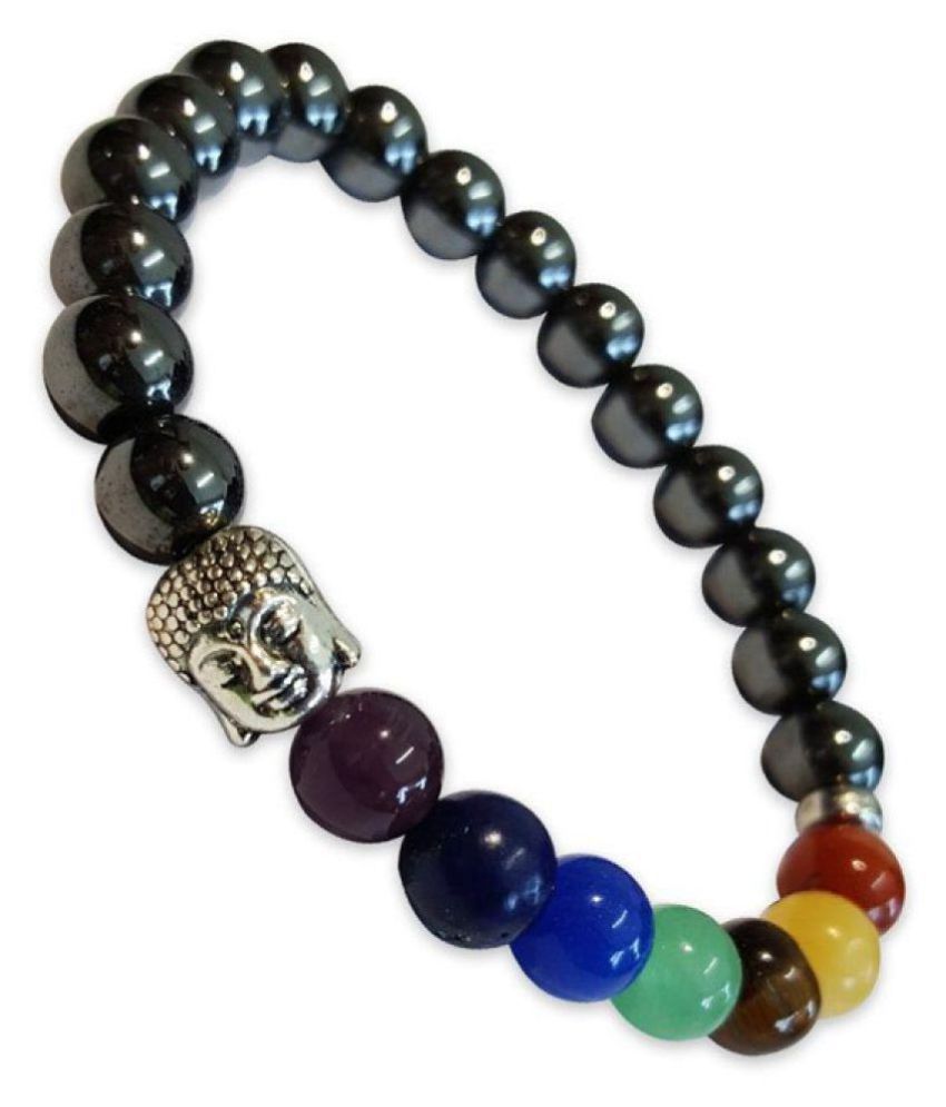     			Semi-Precious Stones 7 Chakras Yoga Reiki Healing Crystal Bracelet