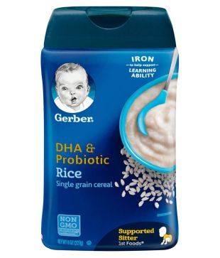 gerber rice cereal dha