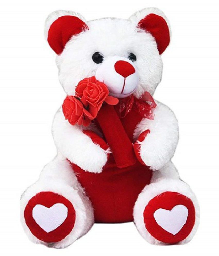 teddy with red rose