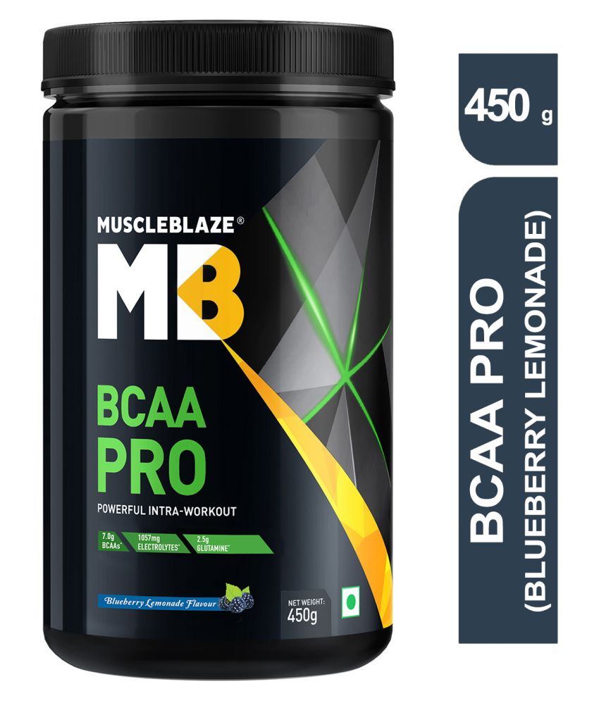 MuscleBlaze BCAA Pro, Intra Workout, 7g Vegan BCAAs, 2.50 g Glutamine