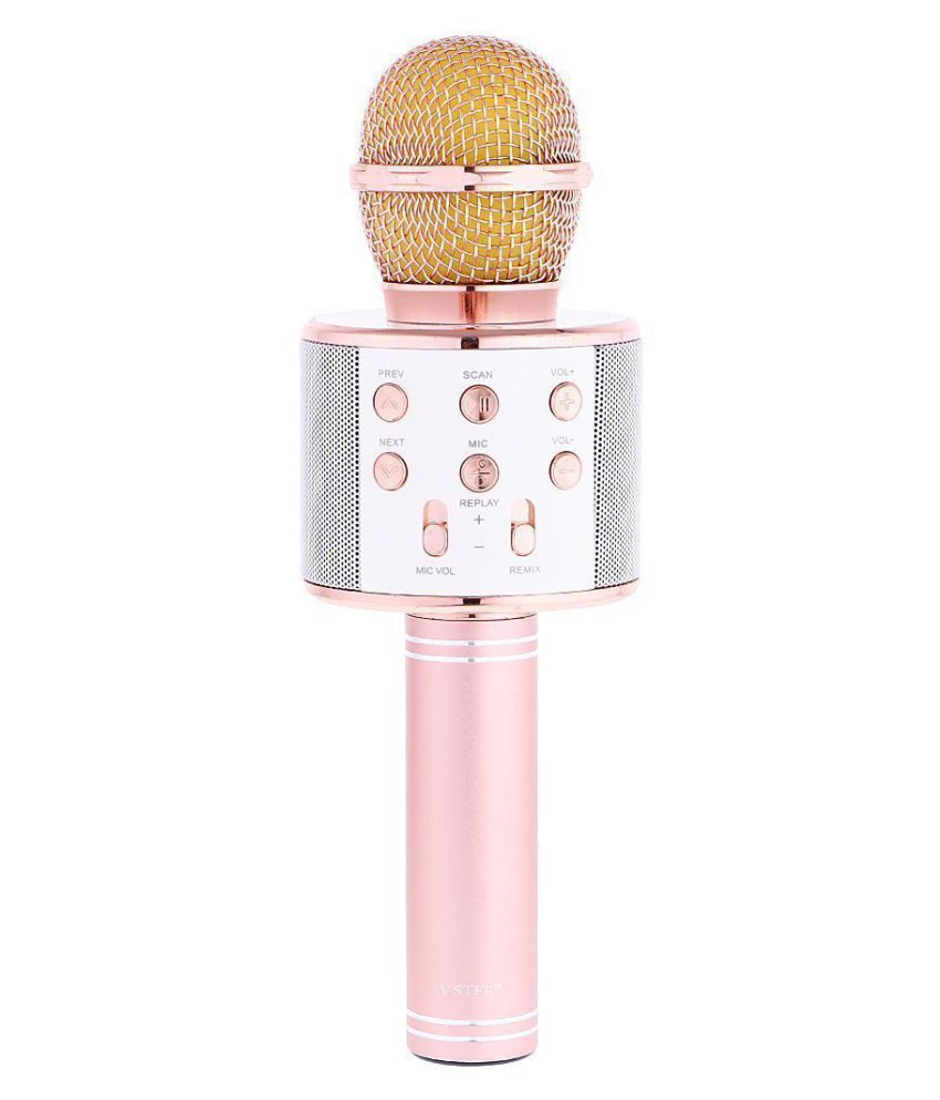 Wireless Microphone Hifi Bluetooth Speaker Multicolour ...