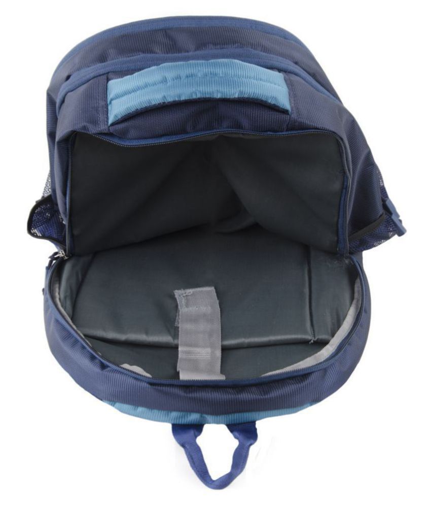 FINER Cyan & Navy Blue Backpack - Buy FINER Cyan & Navy Blue Backpack