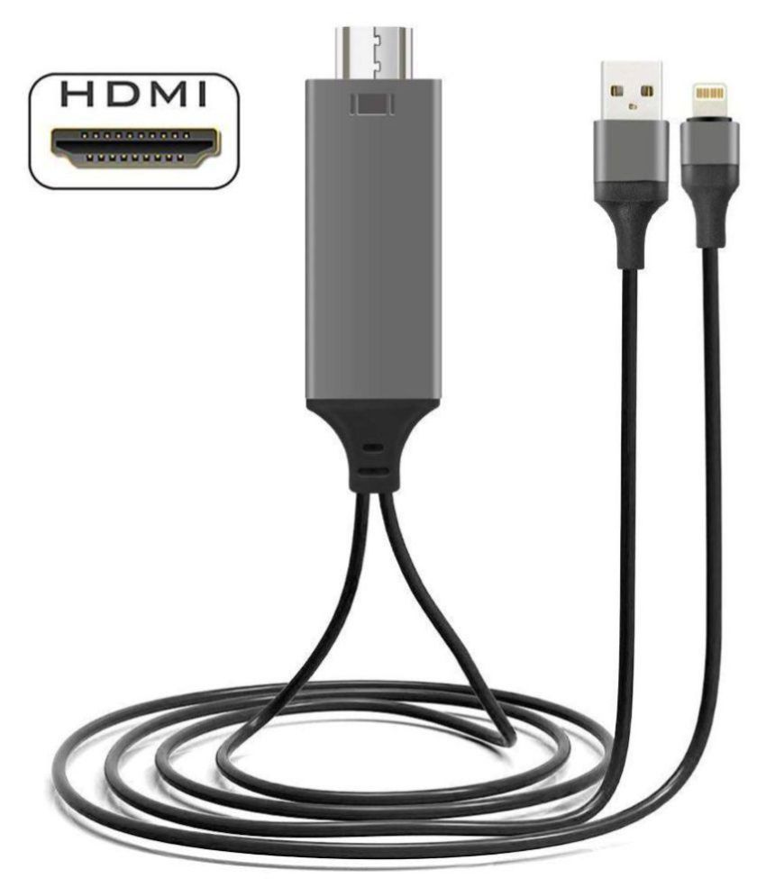 Tobo Lightning Digital AV to HDMI Adapter HDTV Cable - Buy Tobo Lightning  Digital AV to HDMI Adapter HDTV Cable Online at Low Price in India -  Snapdeal