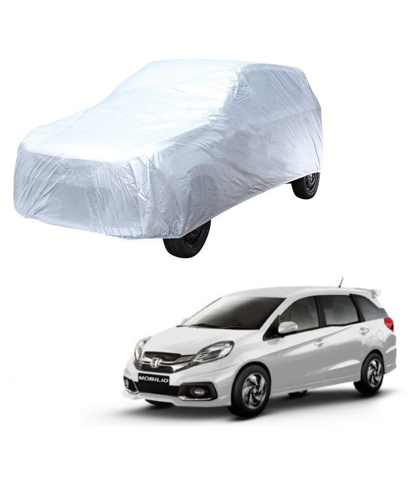     			Autoretail Silver Color Dust Proof Car Body Polyster Cover Without Mirror Pocket Polyster For Honda Mobilio