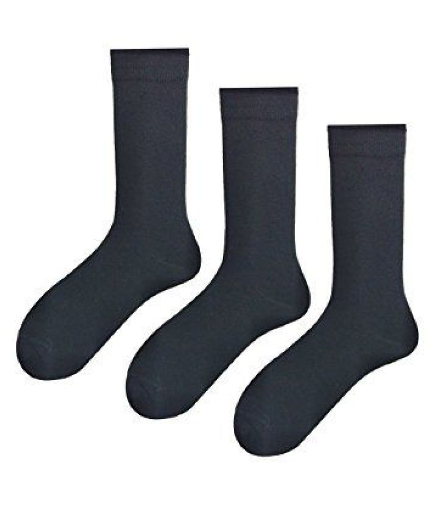 Kids Unisex School Socks BLACK 3 to 4 Years (3 Pair Pack): Buy Online ...