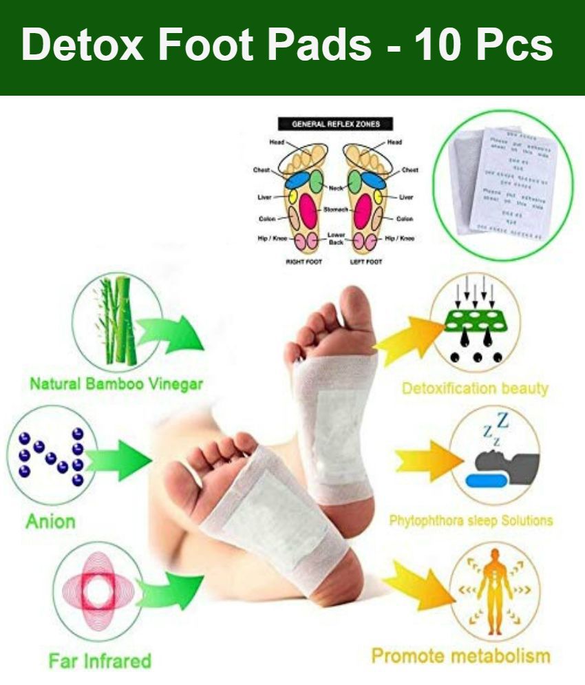 Buy Kinoki Cleansing Detox Foot Patches 10 Adhesive Pads Kit Natural  Unwanted Toxins - Foot Protector (Regular) Online at Best Price in India -  Snapdeal