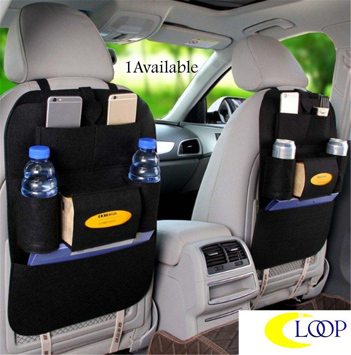 Loop Multi Pocket Organizer for Headrest Grey Buy Loop Multi Pocket