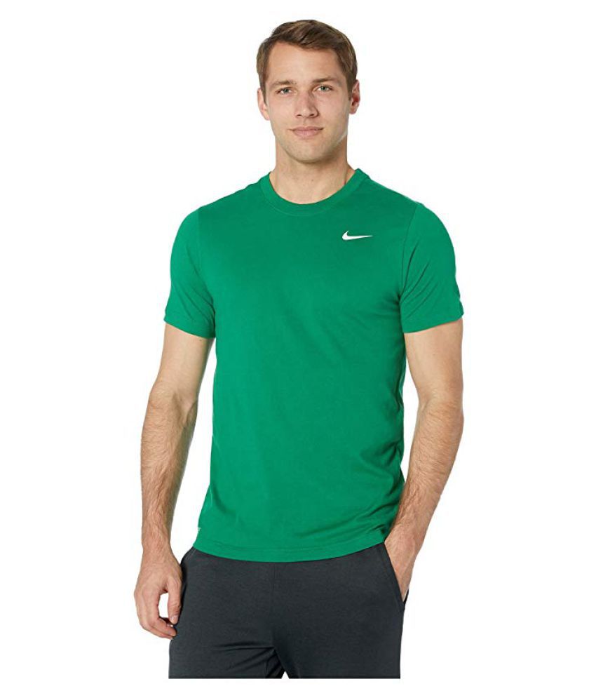 Nike Green Cotton Blend T-Shirt - Buy Nike Green Cotton Blend T-Shirt ...