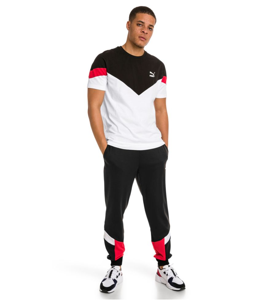 black puma joggers junior