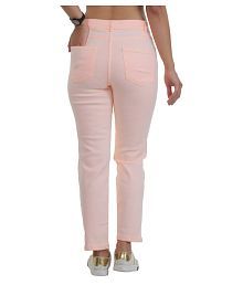 peach color jeans