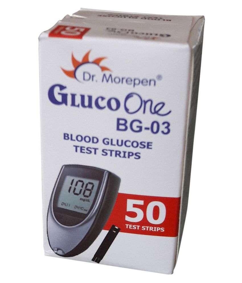 Dr Morepen 50 Sugar test strips (No meter) Expiry September 2020 Buy