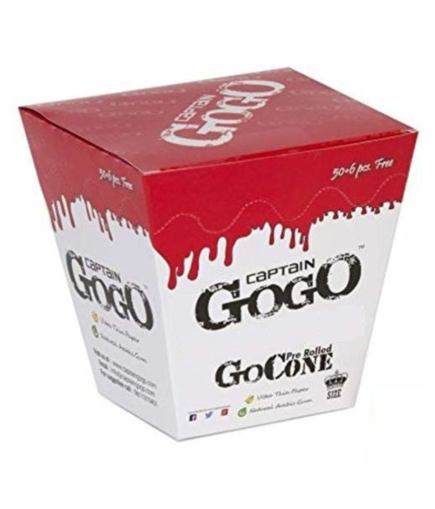 Kmt02 Captain Gogo White Pre Rolled Perfect Cone 50 6 Cones Buy Online At Best Price In India Snapdeal