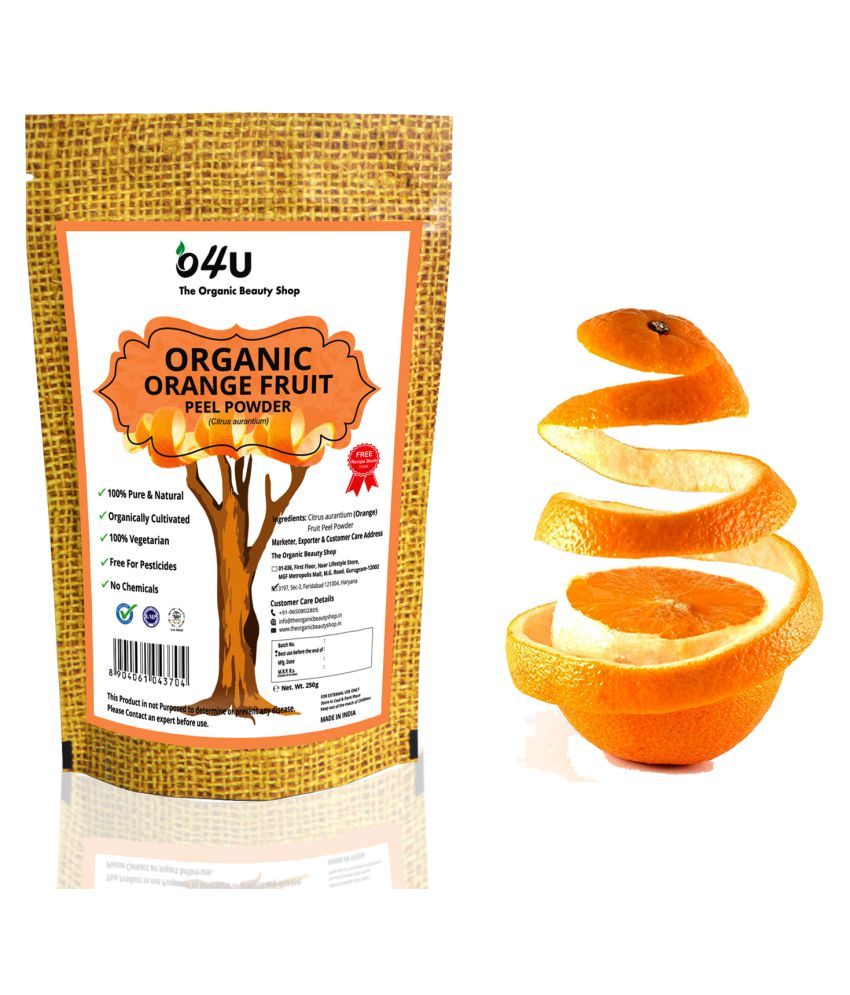 O4u Organic Orange Peel Powder For Hair Face Pack 250 Gm Buy