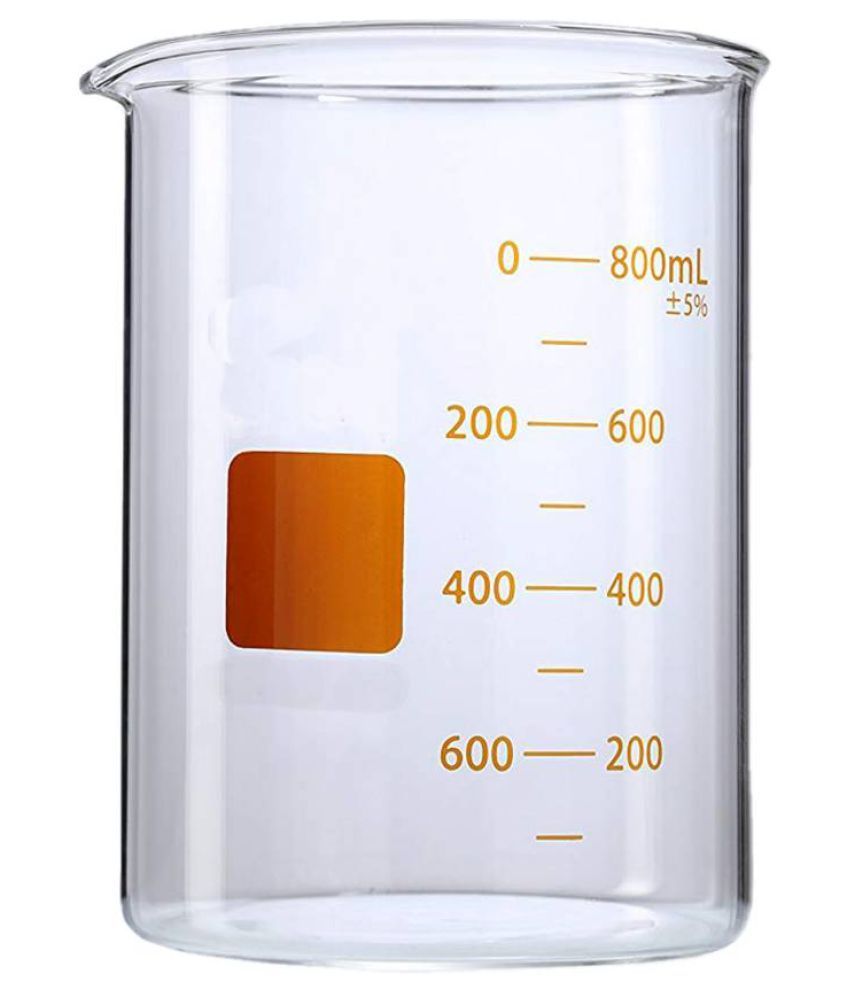 Pe Plastic Beaker 1000 Ml Transparent Beaker With Handle Sprout Polypropylene 1 Container Buy Online At Best Price In India Snapdeal