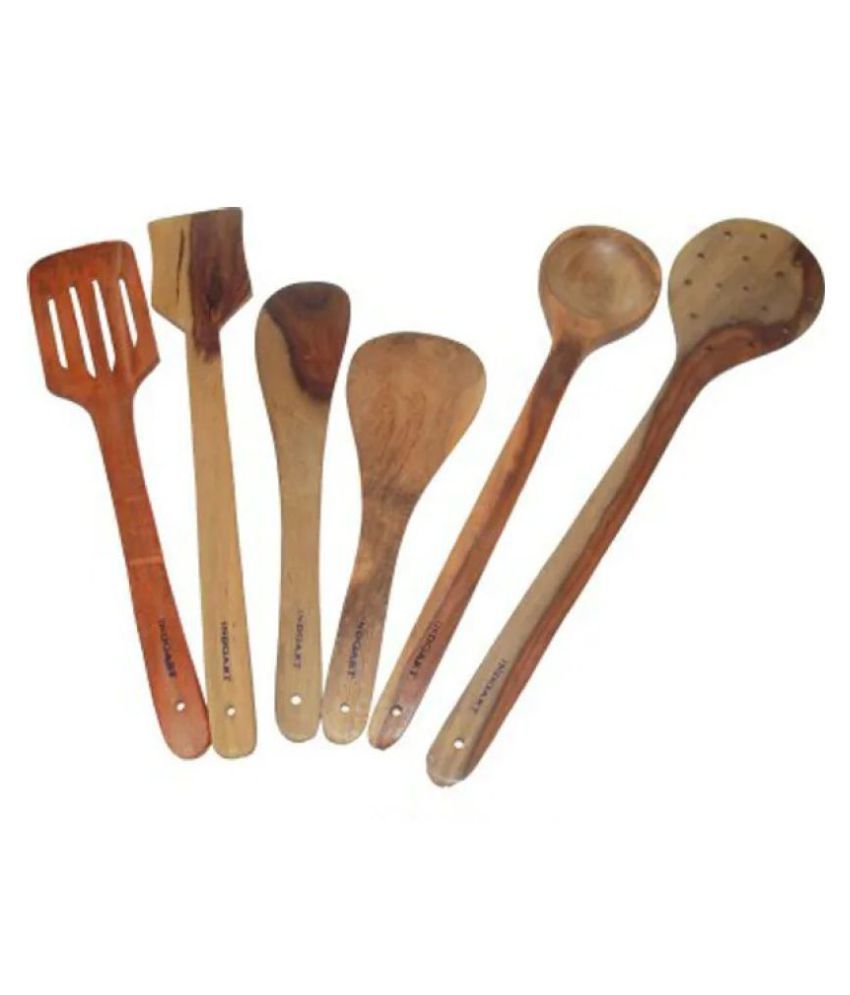 Onlineshoppee 6 Pcs Wooden Cutlery Set: Buy Online at Best Price in