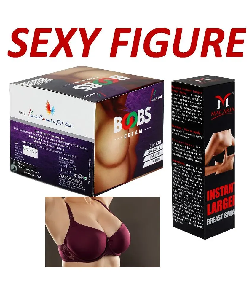 Buy BOOBS CREAM / BOOBS SPRAY / BREAST ENLARGEMENT CREAM / BREAST  ENHANCEMENT CREAM / COMBO at Best Prices in India - Snapdeal