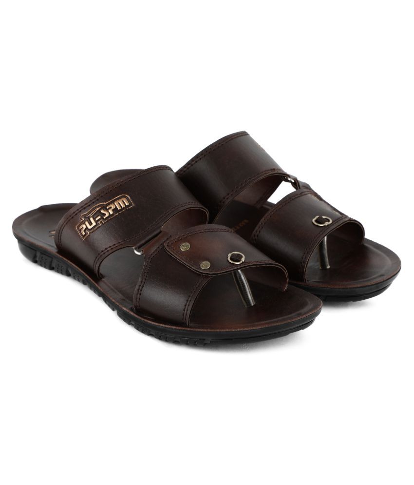     			SapSon Brown Daily Slippers