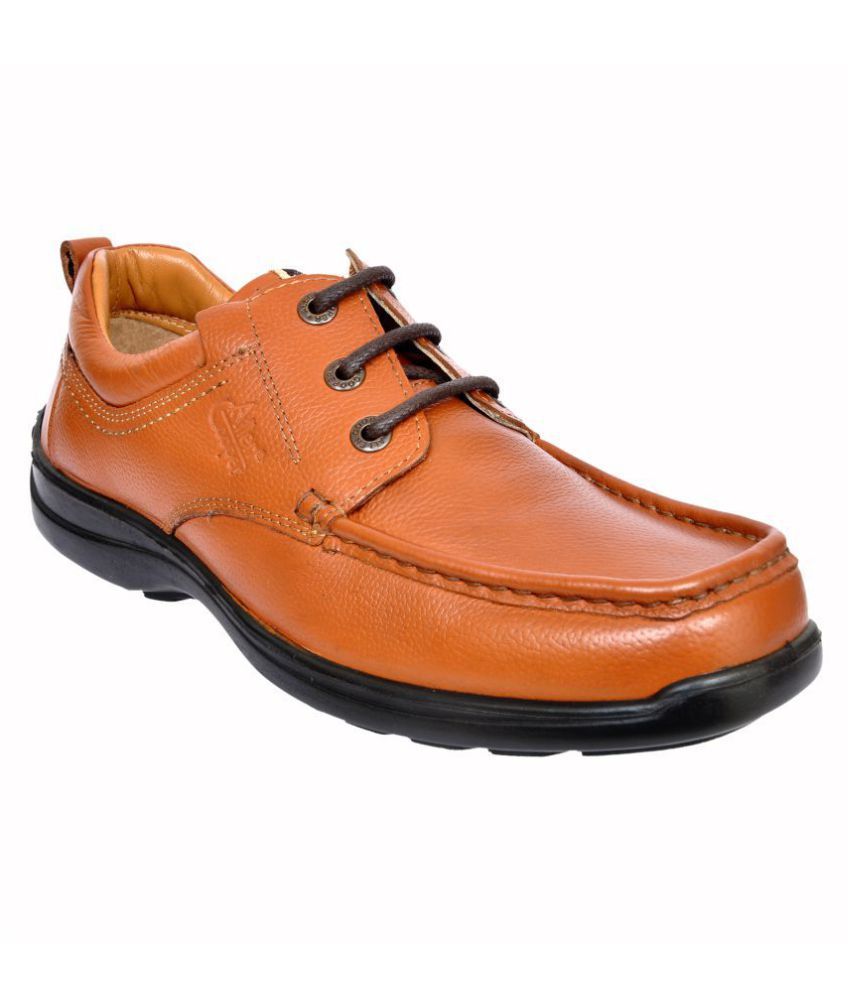 allen cooper tan formal shoes