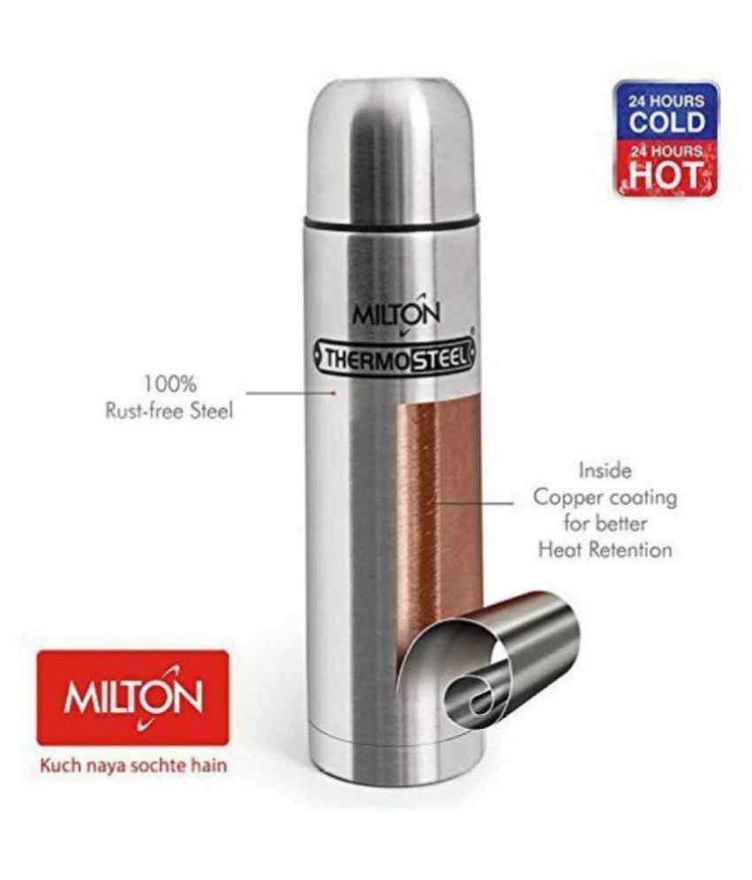 Milton Thermosteel Flip Lid Flask Water Bottle, 1000 milliliters