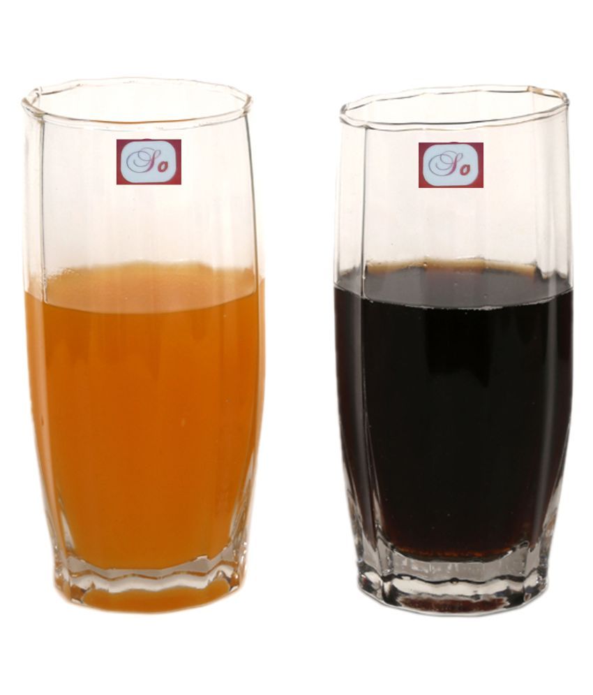     			Somil Water/Juice  Glasses Set,  400 ML - (Pack Of 2)