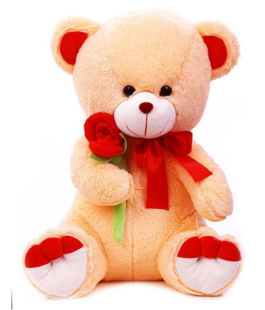 Download Mable Cuddle Big Teddy Bear 55cm with Soft Rose - Buy ...