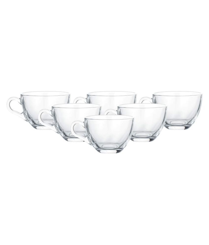 clear glass latte mugs
