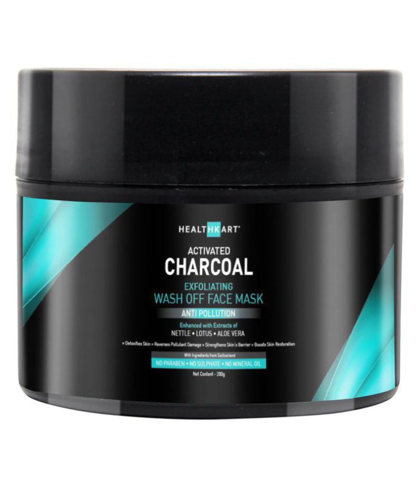 HealthKart Activated Charcoal Wash Off Face Mask Face Mask 200 gm Buy