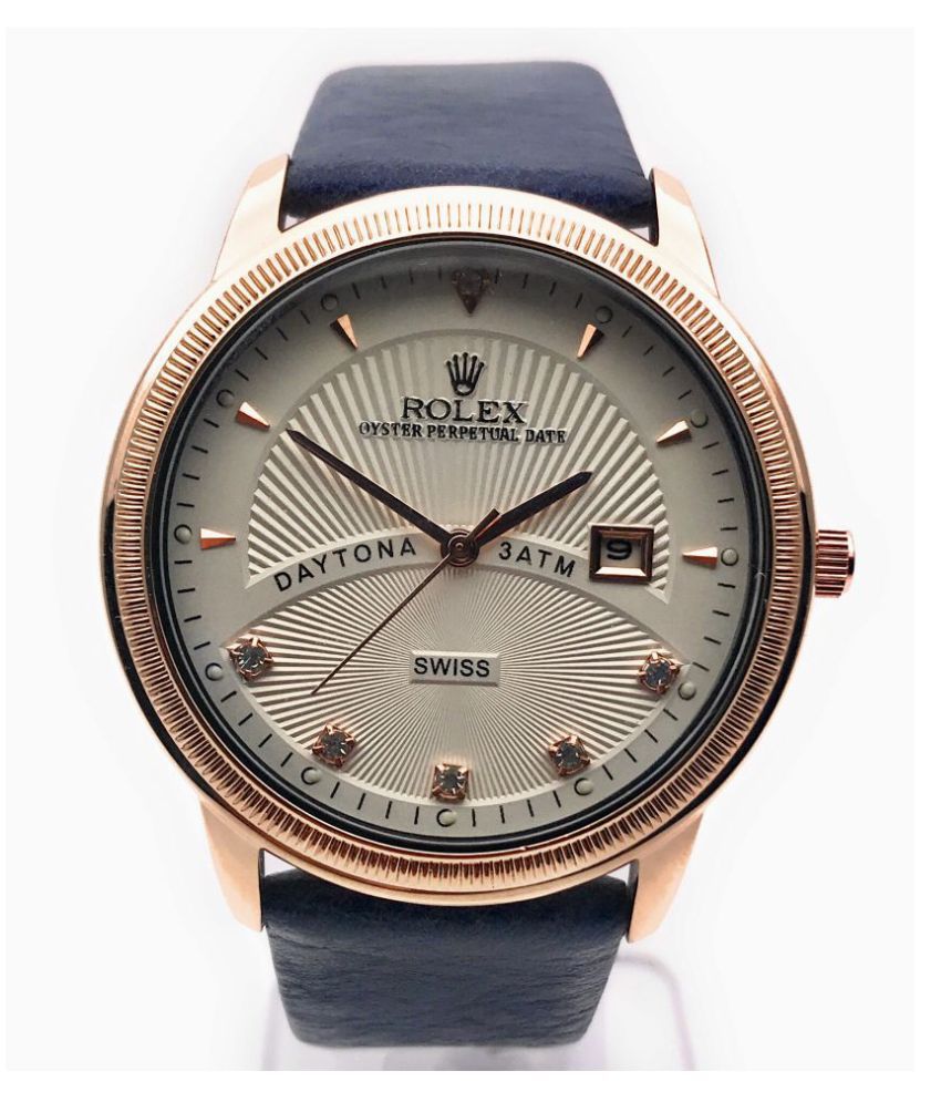 rolex leather watch price