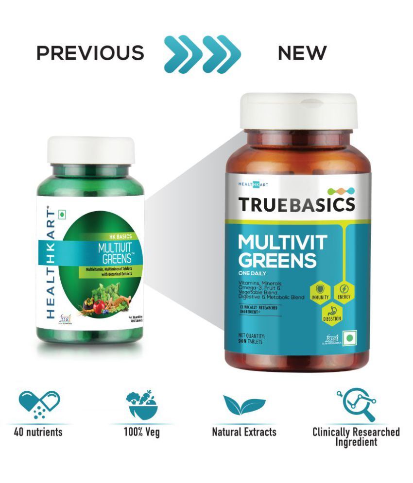 truebasics Multivit Greens One Multivitamins 90 no.s Multivitamins
