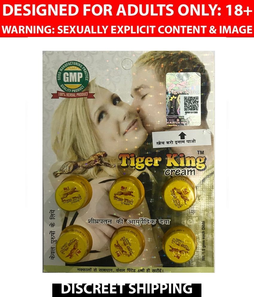     			100% Original Tiger King Timing Cream with Pack of 2 Strips