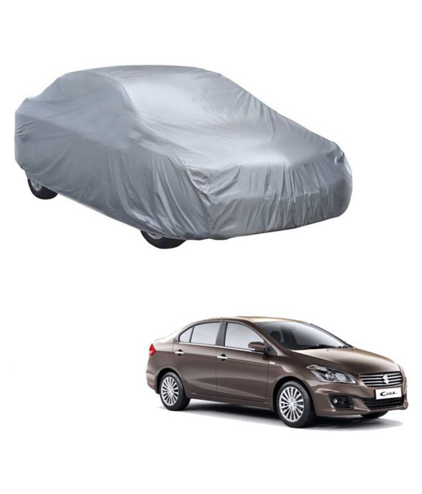     			Autoretail Silver Color Dust Proof Car Body Polyster Cover Without Mirror Pocket Polyster For Maruti Suzuki Ciaz