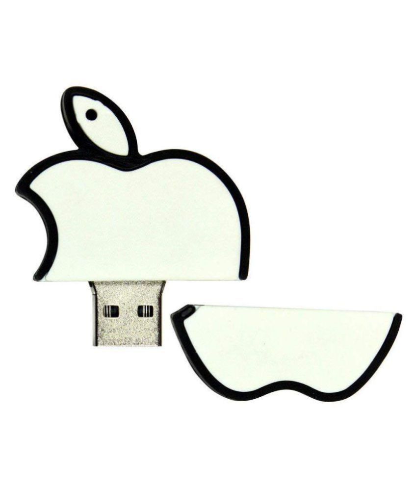 Tobo White Apple Logo Shape Usb 2 0 Pen Drive 32gb 32gb Usb 2 0 Fancy Pendrive Pack Of 1 Buy Tobo White Apple Logo Shape Usb 2 0 Pen Drive 32gb 32gb Usb