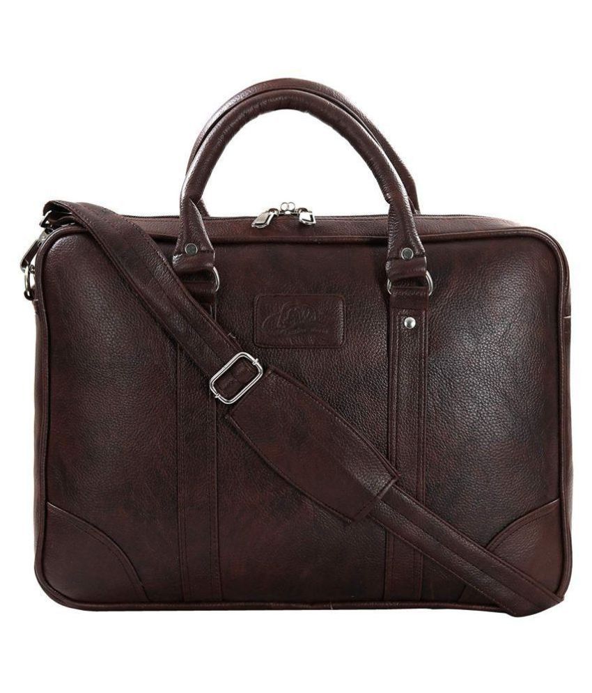 Leather Gifts Laptop Bag Brown Leather Office Bag