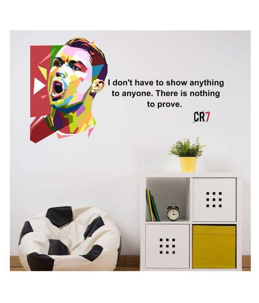     			Wallzone CR7 Sports Sticker ( 50 x 90 cms )