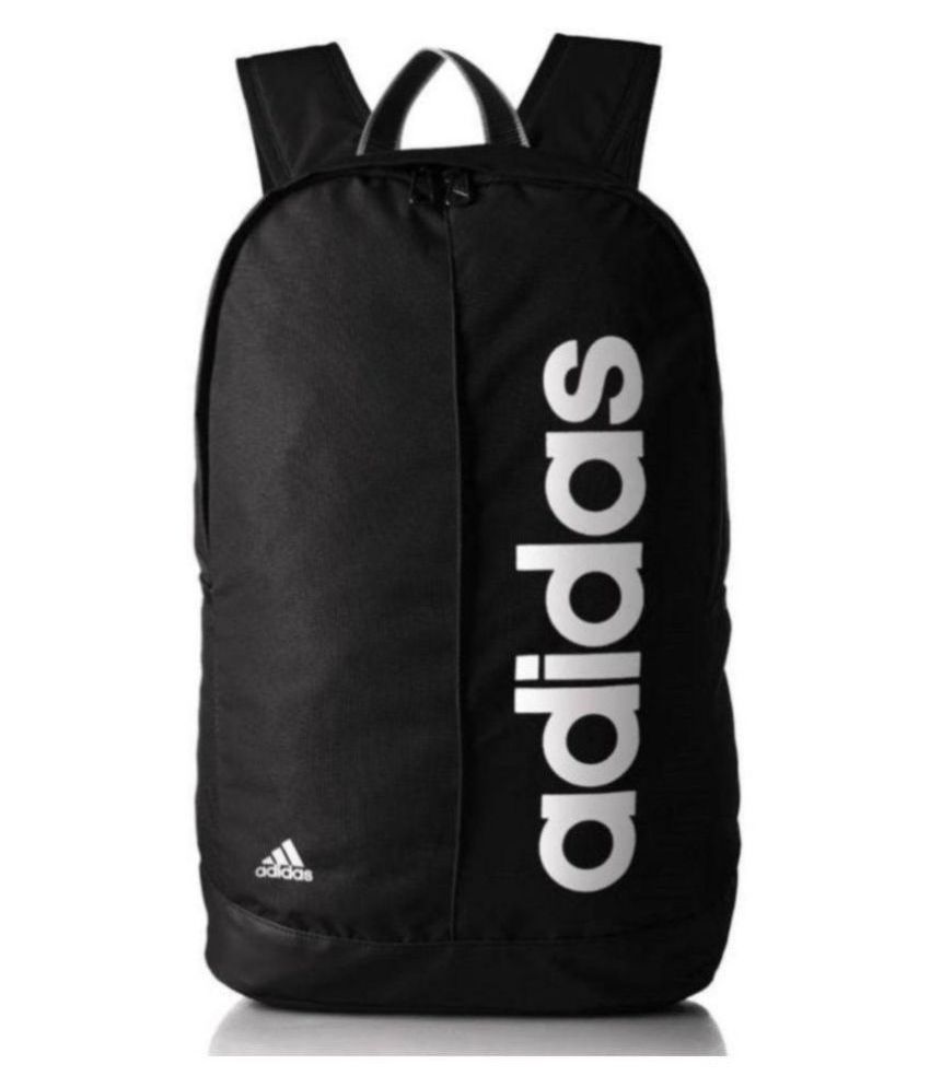 black and white adidas school bag