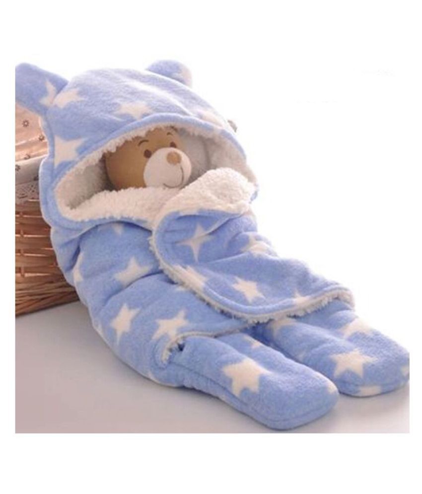     			Brandonn - Blue Flannel Baby Blanket (Pack of 1)